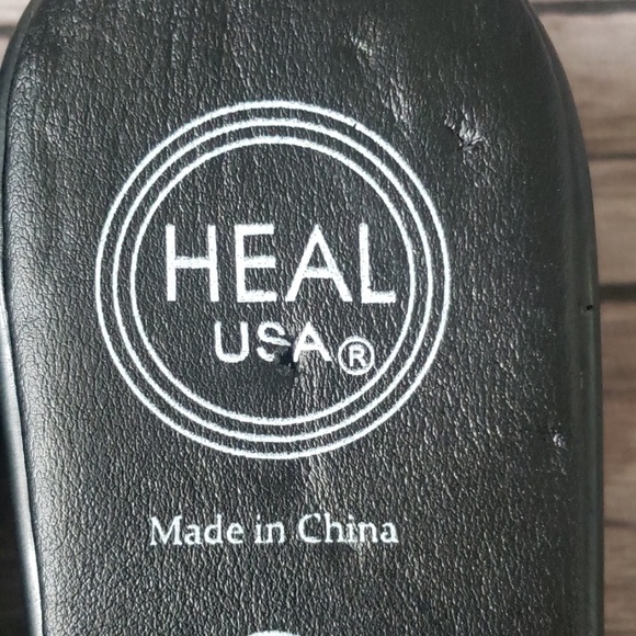 Heal USA Abby purple & gray slip on black wedge - Picture 8 of 8